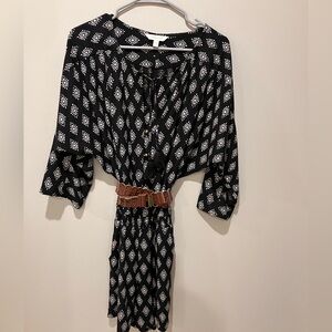 Garnet Hill Black and White Geometric Romper